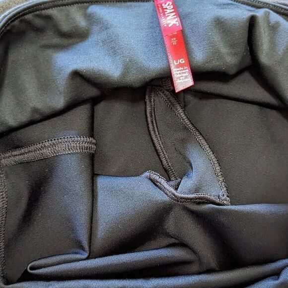 Spanx Black Leggings High Rise Women's Sz L‎ Comfy Stretch Slimming Leggings - Picture 13 of 15